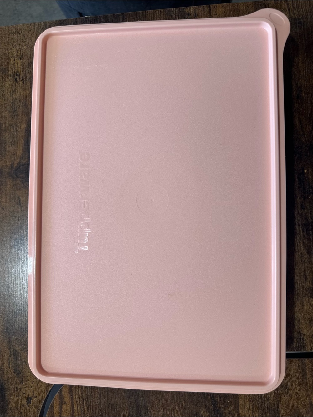 Tupperware Peach/Translucent Food Storage Container